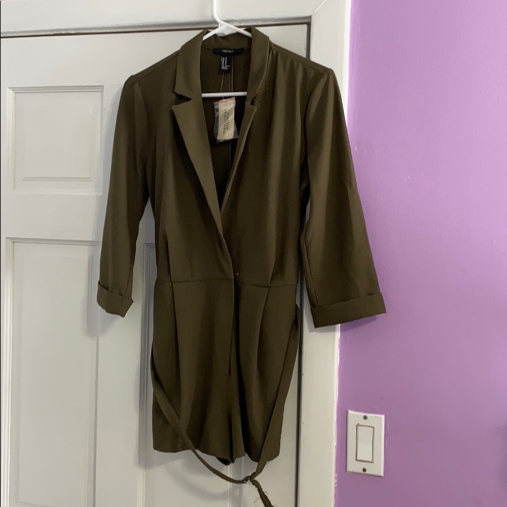 FOREVER 21 Green Romper